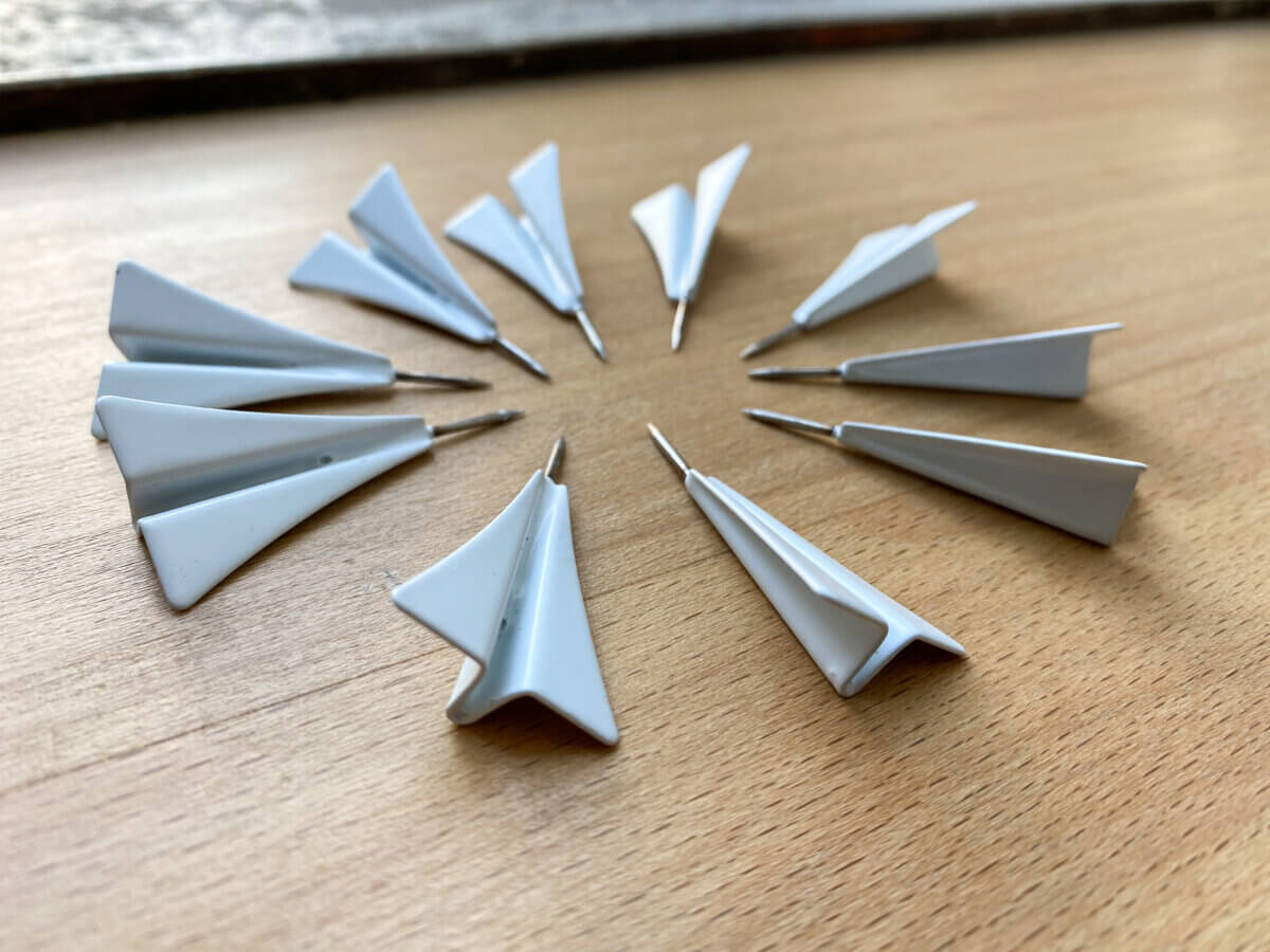 Metal Aeroplanes with Pins