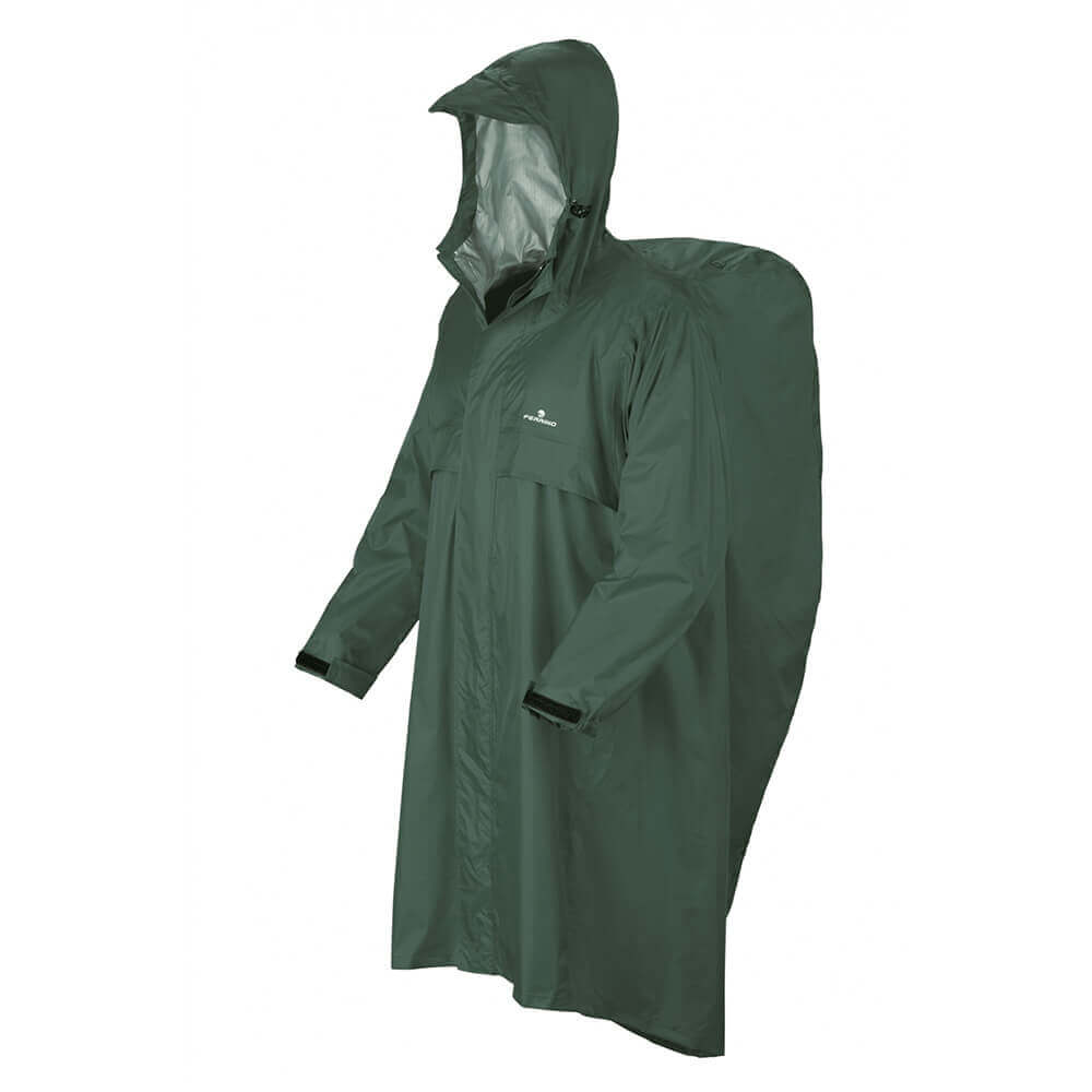 Raincoat Ferrino Trekker l/xl-forest-green